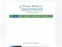 Tablet Screenshot of premierneuropathycenter.com